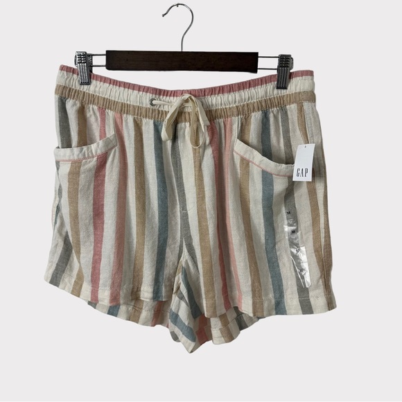 GAP Pants - GAP Multicolor Stripe Pull On Shorts Medium New